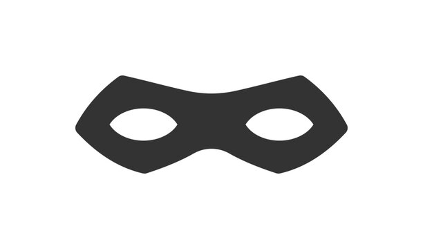 Simple Mask To Protect Secret Identity Icon. Vector Illustration Desing.