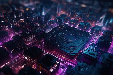 An abstract image showcasing the world of technology
