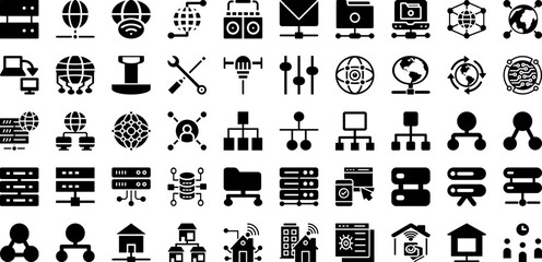 Fototapeta na wymiar Working Icon Set Isolated Silhouette Solid Icons With Business, Work, Line, Vector, Teamwork, People, Icon Infographic Simple Vector Illustration