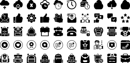 Back Icon Set Isolated Silhouette Solid Icons With Vector, Back, Sign, Icon, Symbol, Line, Payment Infographic Simple Vector Illustration