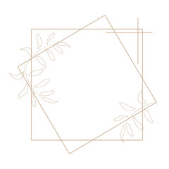 Aesthetic Floral Frame