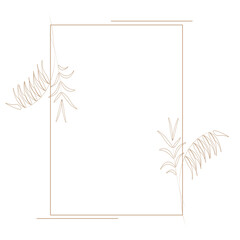 Aesthetic Floral Frame