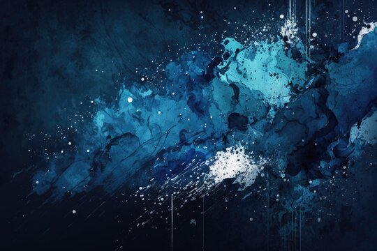 Abstract blue grunge background with space for your text or image