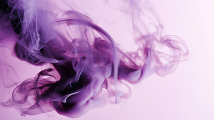 Naklejka na ściany i meble smoke background, aesthetic, foggy, smog, computer background, smoke fog, smoky background, purple smoke, copy space, pastel purple generative ai