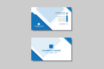 Standard Geometric Business card layout design.