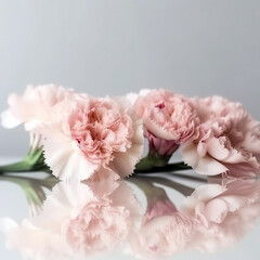 Obraz na płótnie Canvas Close-up of pink carnation blossom