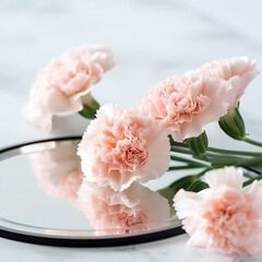 Close-up of pink carnation blossom