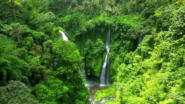 Bali Fiji Waterfall is Bali Places of Interest which contains information about Triple waterfalls located in Lemukih village, Sawan, Buleleng.
