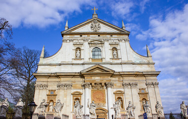 Fototapeta na wymiar Old church in Krakow, Poland