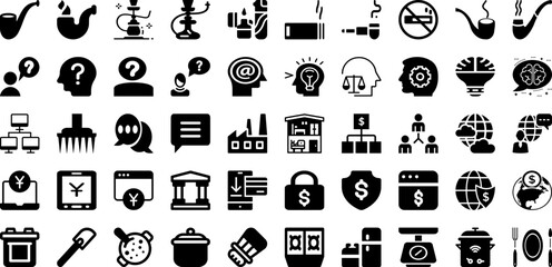 King Icon Set Isolated Silhouette Solid Icons With Sign, Crown, Vector, Icon, Illustration, Symbol, King Infographic Simple Vector Illustration