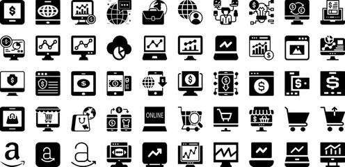 Line Icon Set Isolated Silhouette Solid Icons With Business, Thin, Icon, Vector, Line, Outline, Set Infographic Simple Vector Illustration