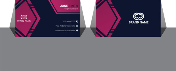 Business Card, Modern business card template, Flat design, Business Card Layout, Double sided business card template, Black business card, White business card design, professional business card