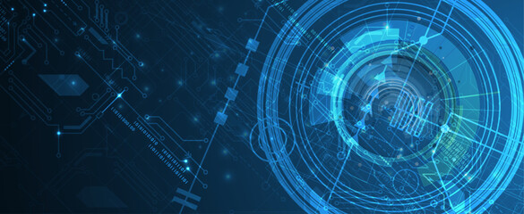 abstract futuristic fade computer technology business background