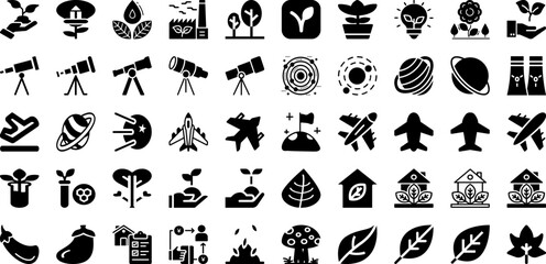 Plan Icon Set Isolated Silhouette Solid Icons With Business, Vector, Plan, Illustration, Sign, Icon, Symbol Infographic Simple Vector Illustration