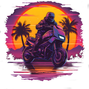 Motorbike vector image 
