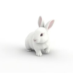 rabbit, animal, bunny, isolated, white, pets, fluffy, easter, mammal, fur, pet, small, cute, hare, farm, furry, domestic, animals, one, young, tame, baby, grey, ear, adorable