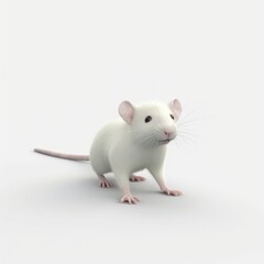 Fototapeta premium mouse, rat, animal, isolated, white, rodent, pet, cute, mammal, domestic, pets, small, fur, white background, gray, tail, pest, mice, studio, looking, sitting, brown, wildlife, hamster, nose