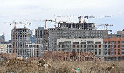 construction, building, crane, architecture, sky, skyscraper, development, city, tower, new,...