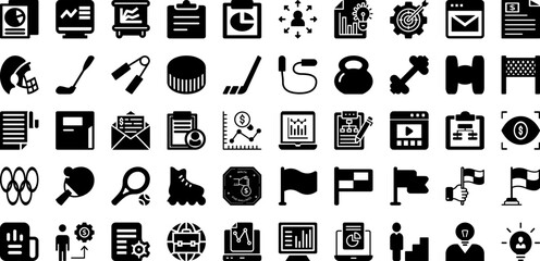 Port Icon Set Isolated Silhouette Solid Icons With Icon, Cargo, Line, Vector, Port, Set, Ship Infographic Simple Vector Illustration