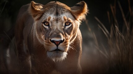 Stunning Lion Portrait, Majesty of Nature AI Generated