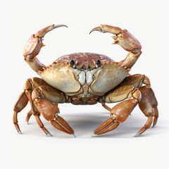 crab, seafood, food, sea, claw, crustacean, animal, red, isolated, shellfish, white, shell, fresh, cooked, meal, gourmet, ocean, dinner, raw, fish, nature, claws, crabs, restaurant, delicious