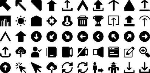 User Icon Set Isolated Silhouette Solid Icons With Vector, Web, User, Icon, People, Symbol, Business Infographic Simple Vector Illustration