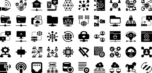 Work Icon Set Isolated Silhouette Solid Icons With Vector, People, Line, Business, Teamwork, Icon, Work Infographic Simple Vector Illustration