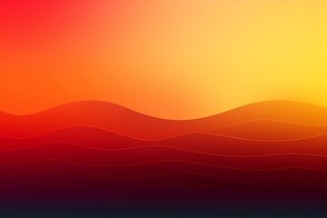 Abstract Orange Background with Waves Generative AI.