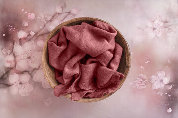 Newborn Digital Backdrop Collection: Soft and Dreamy Props for Studio Photography