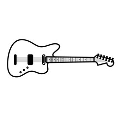 Obraz na płótnie Canvas Electric Guitar Icon for Logo and More