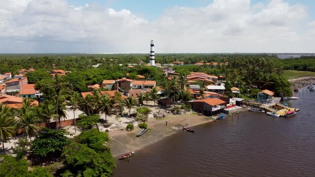 Mandacaru Lighthouse At Barreirinhas Maranhao Brazil. Lighthouse Stronghold. Leisure Falls Rock Amazing. Leisure Canyon Rock Vast Ness Nature. Leisure Amazing Sun Waterside. Barreirinhas Maranhao.