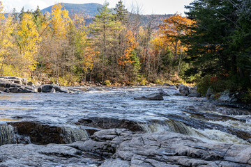 Northern New England River During Autumn