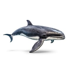 Obraz na płótnie Canvas Baby Whale isolated on white (generative AI)