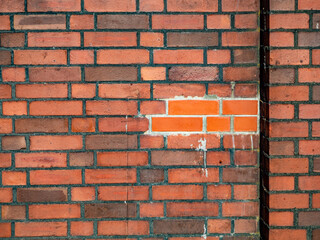 Alte Backsteinwand