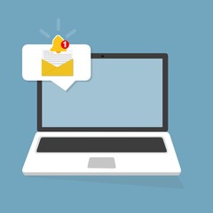 coputer alert email messaggio