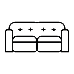 Sofa icon vector on trendy design