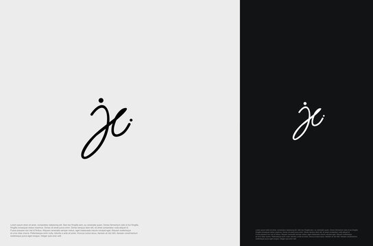 Initial Letter JC Logo monogram typography for business name. Vector logo inspiration