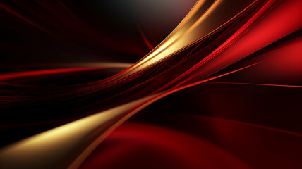 gold and red abstract background with waves Modern Abstract Background ai generative