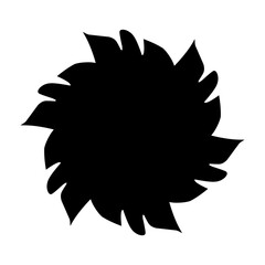 Flower Ornament Silhouette