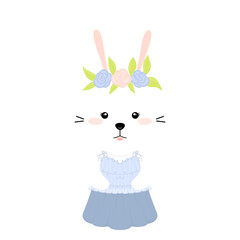 Cute Rabbit, White Bunny, Easter Bunny Cartoon Animals