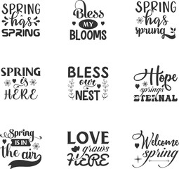 Fototapeta premium Spring SVG New Work Bundle.EPS File