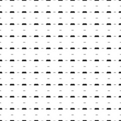 Square seamless background pattern from black sofa symbols are different sizes and opacity. The pattern is evenly filled. Vector illustration on white background