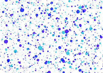 ビビッドな青と水色のしぶきの背景素材