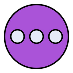 Naklejka premium Ellipsis Icon