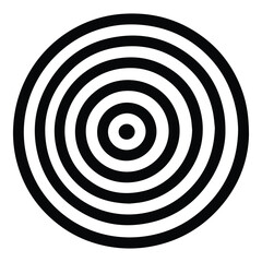 Target Flat Icon Isolated On White Background