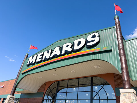 CREST HILL, IL, USA - MAY 3, 2023: Menards is a home improvement store chain with over 300 stores located in the Midwest of the United States.