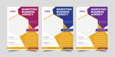 New a4 product marketing list flyer, corporate abstract business promotion popular flier, yellow and white one-sided advertising tech publication
