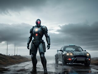 Cyborg MeCyborg Mech Robot Postapocalyptic Futuristic Soldier ch Robot Postapocalyptic Futuristic Soldier 