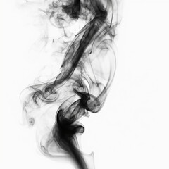 black and white smoke - Generated by Artificial Intelligence