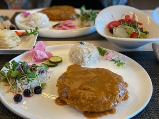 Asian food pork cutlet and sauce 